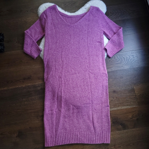 Rhode Barbiecore Juno mélange Wool Sweater Knit Midi dress - Picture 13 of 14